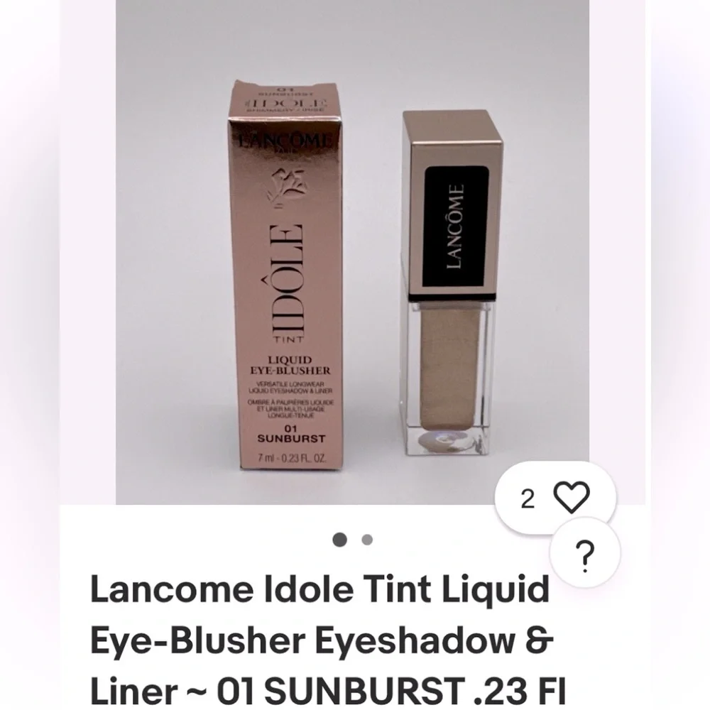 Lancome Idole Tint Liquid Eye-Blusher Eyeshadow & Liner 01 Sunburst 23.Fl